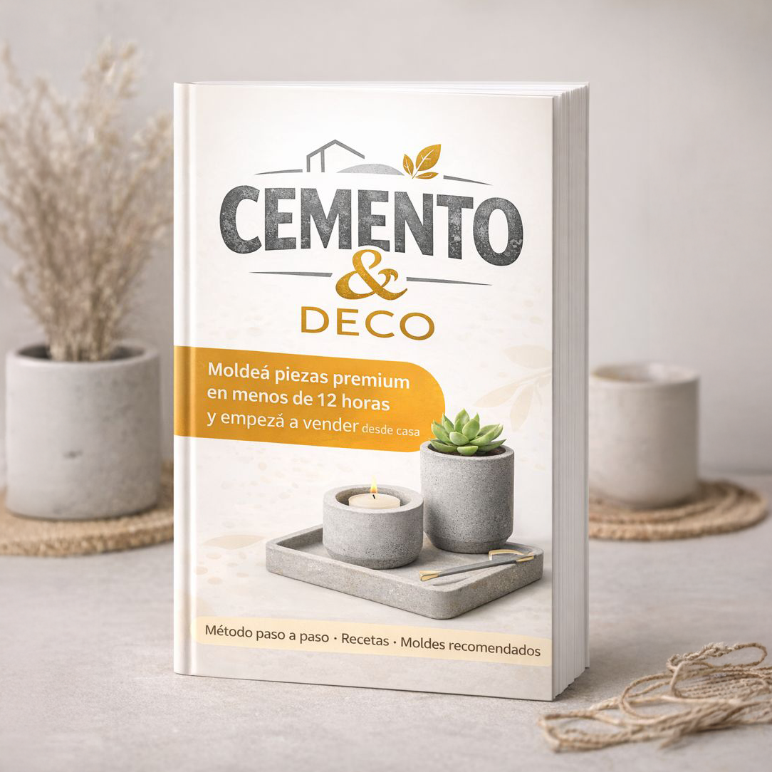 📖 EBOOK CEMENTO & DECO + 🎁 6 BONOS DE REGALO